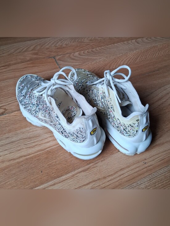 Nike White and Beige Athletic Sneakers main image 5